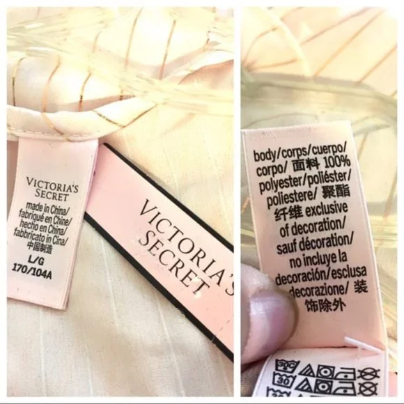 NEW VICTORIA’s SECRET Rose Accent Ruffled ROBE